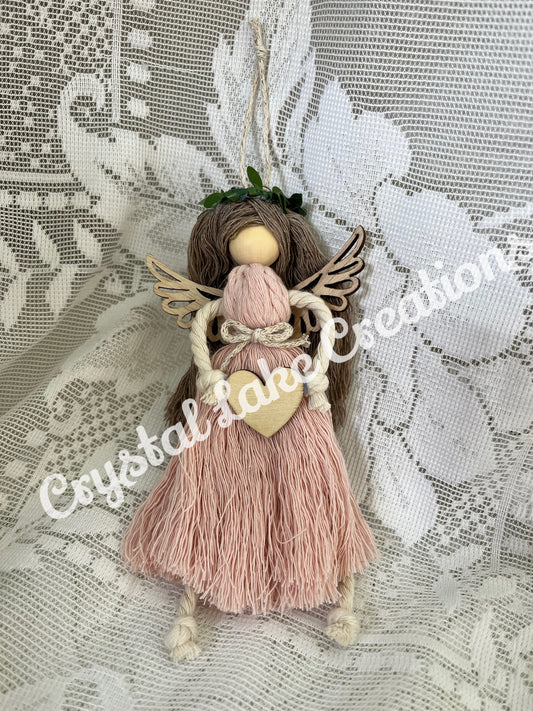 Shabby Boho Angel Ornaments