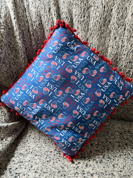 USA American Flag Accent Pillow Home Decor