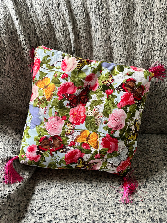 Rose Accent Pillow Home Decor