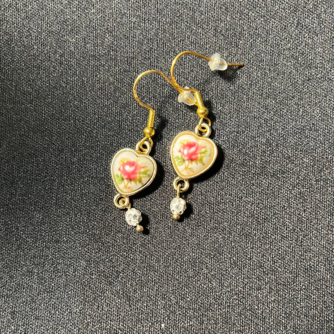 Rose Fishhook Earrings